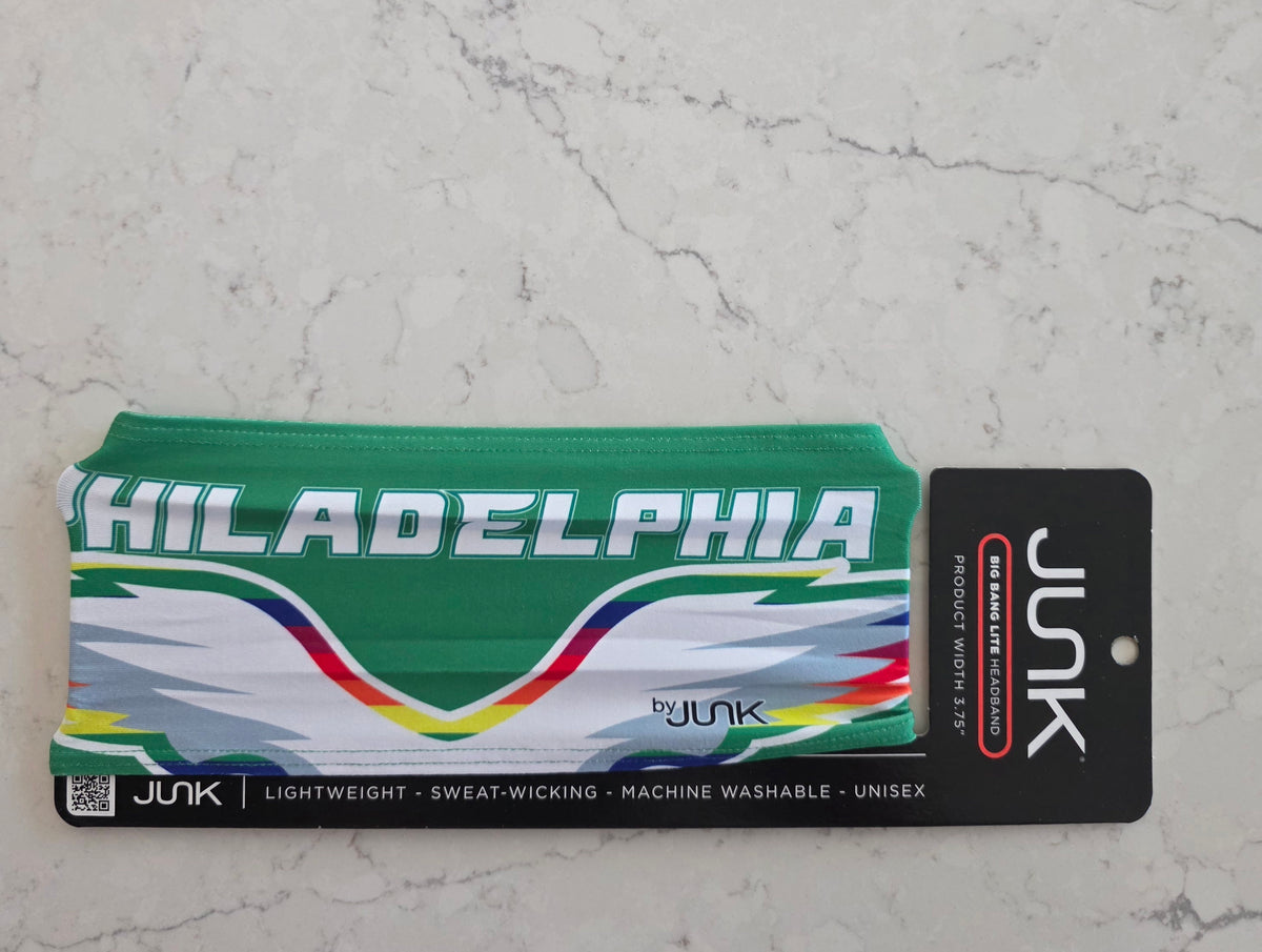 Kelly Green Pride W.I.N.G.S. x JUNK Brands Big Bang Lite performance headband