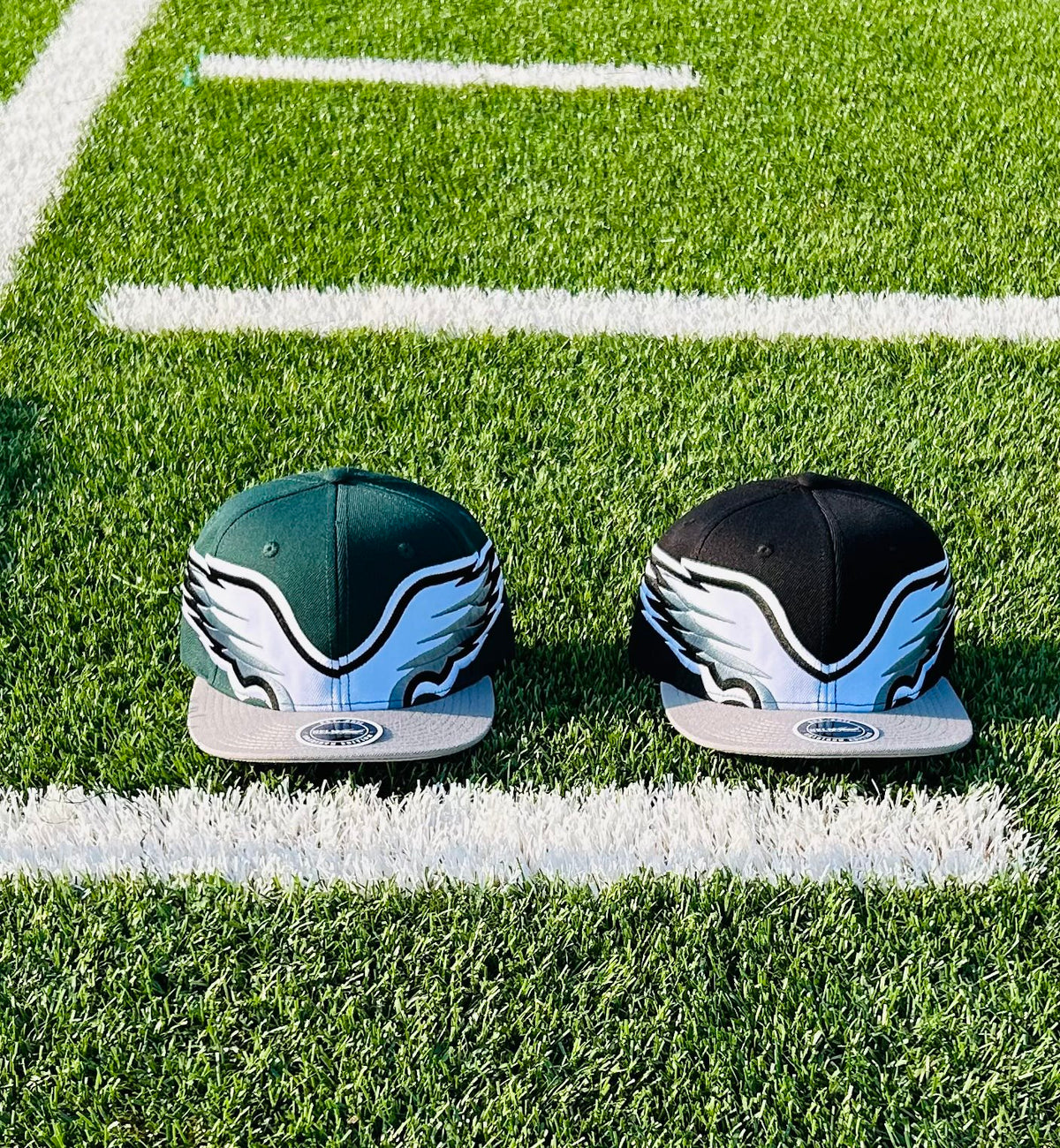 HELMHEADZ Gridiron Edition caps in Midnight Green and Black