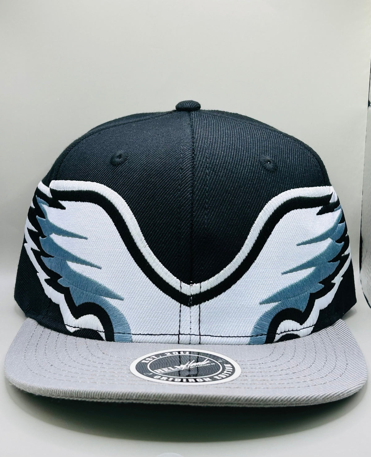 HELMHEADZ Gridiron Edition Black cap front view