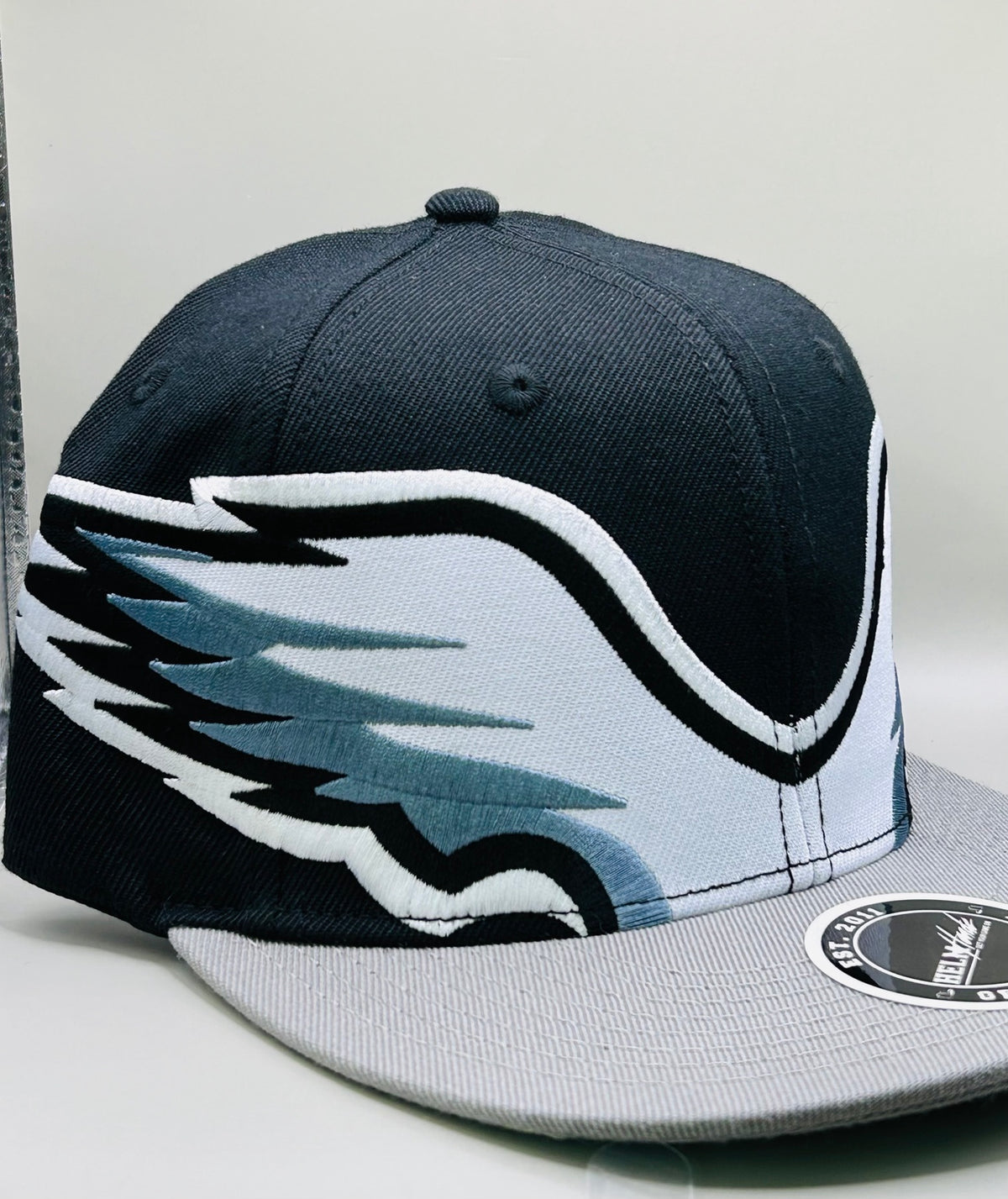 HELMHEADZ Gridiron Edition Black cap angled view