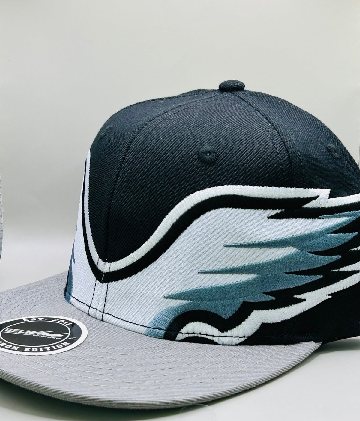 HELMHEADZ Gridiron Edition Black cap side angle
