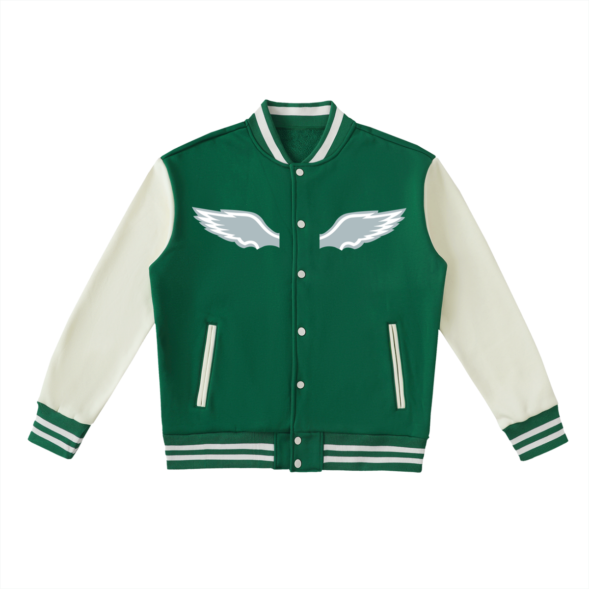 W.I.N.G.S. Two-Tone Fleeced Varsity Jacket