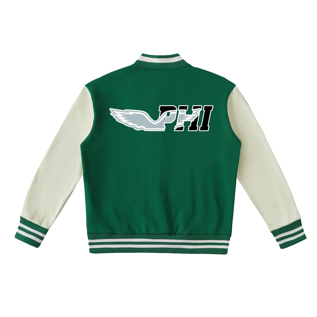 W.I.N.G.S. Two-Tone Fleeced Varsity Jacket